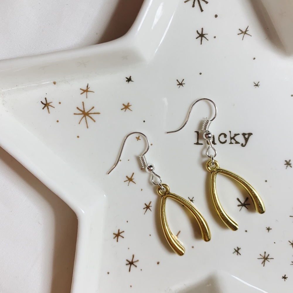 Handmade Wishbone Earrings